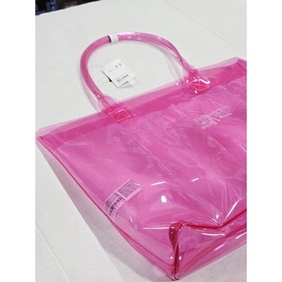 Kuromi Tote Bag Womens Pink PVC Forever 21 Sanrio Collab Transparent Purse New - Picture 7 of 8